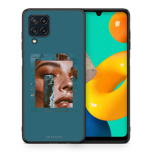 Θήκη Samsung M32 4G Cry An Ocean από τη Smartfits με σχέδιο στο πίσω μέρος και μαύρο περίβλημα | Samsung M32 4G Cry An Ocean case with colorful back and black bezels