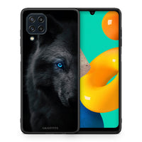 Thumbnail for Θήκη Samsung M32 4G Dark Wolf από τη Smartfits με σχέδιο στο πίσω μέρος και μαύρο περίβλημα | Samsung M32 4G Dark Wolf case with colorful back and black bezels