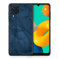 Thumbnail for Θήκη Samsung M32 4G Blue Abstract Geometric από τη Smartfits με σχέδιο στο πίσω μέρος και μαύρο περίβλημα | Samsung M32 4G Blue Abstract Geometric case with colorful back and black bezels