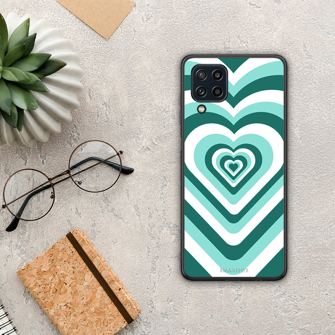 Green Hearts - Samsung Galaxy M32 4G / M22 θήκη