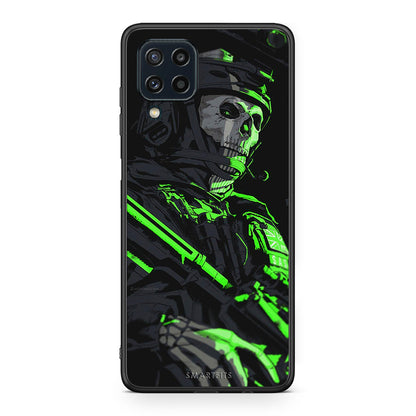 Samsung M32 4G Green Soldier Θήκη Αγίου Βαλεντίνου από τη Smartfits με σχέδιο στο πίσω μέρος και μαύρο περίβλημα | Smartphone case with colorful back and black bezels by Smartfits