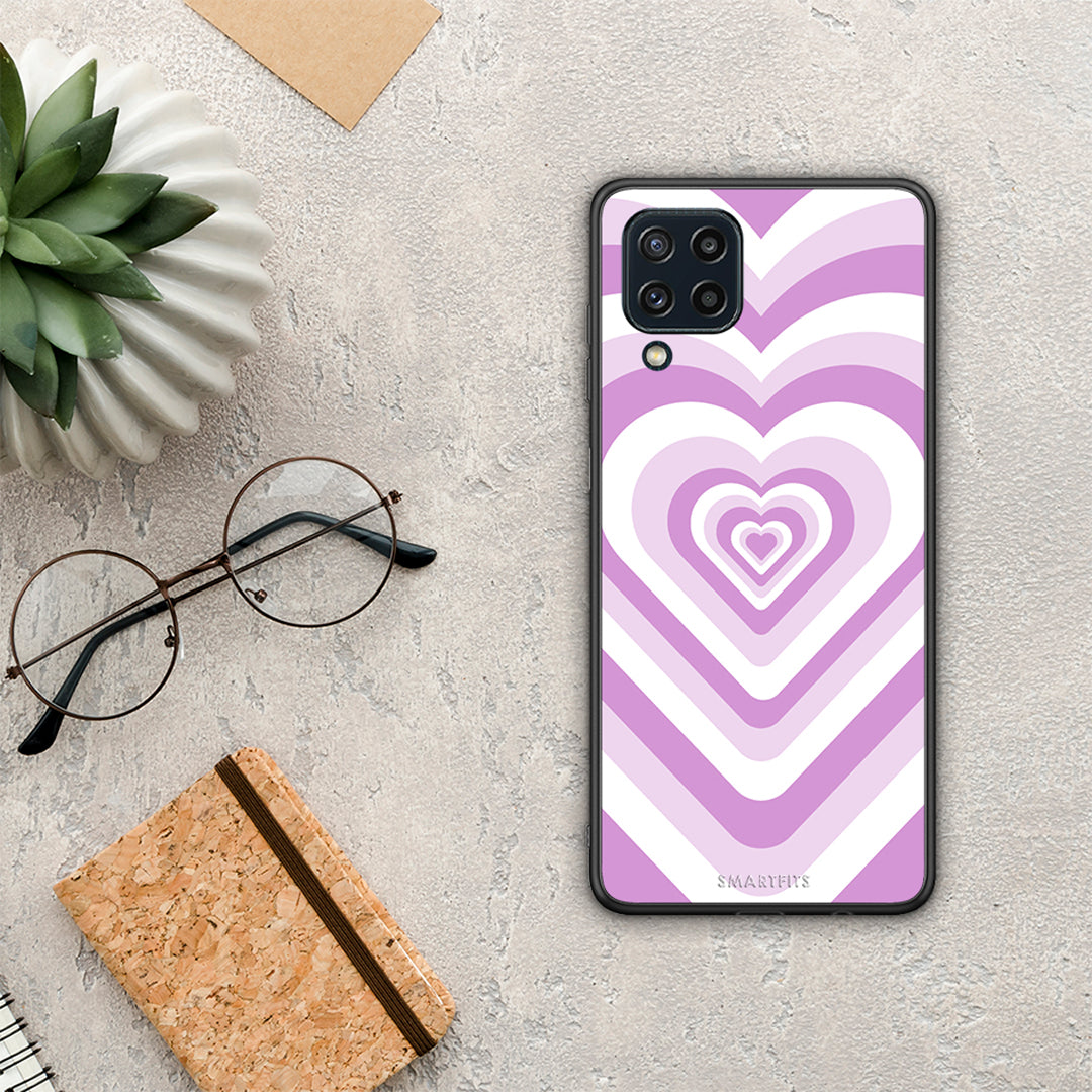 Lilac Hearts - Samsung Galaxy M32 4G / M22 θήκη