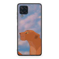 Thumbnail for Samsung M32 4G Lion Love 2 Θήκη Αγίου Βαλεντίνου από τη Smartfits με σχέδιο στο πίσω μέρος και μαύρο περίβλημα | Smartphone case with colorful back and black bezels by Smartfits