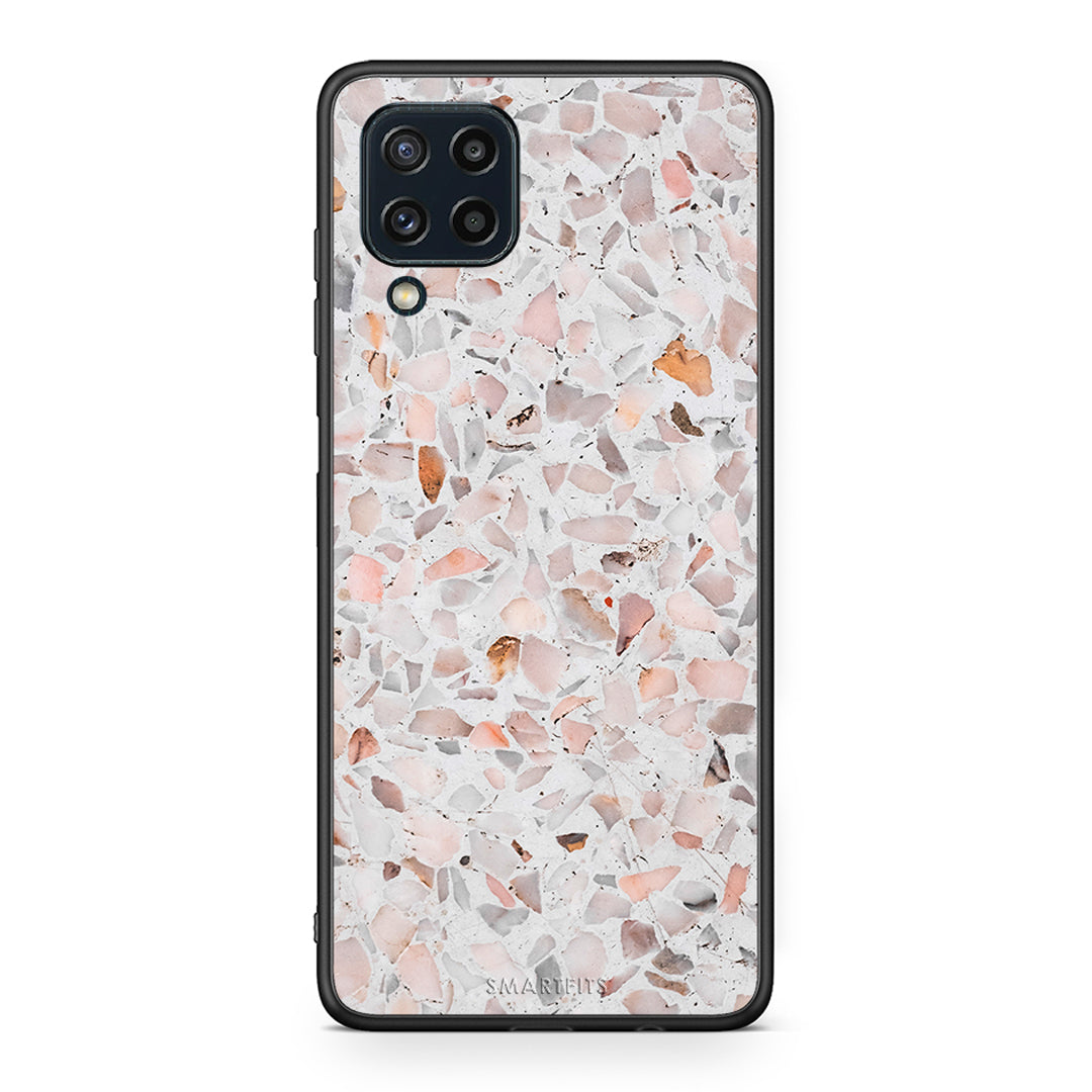 Samsung M32 4G Marble Terrazzo θήκη από τη Smartfits με σχέδιο στο πίσω μέρος και μαύρο περίβλημα | Smartphone case with colorful back and black bezels by Smartfits