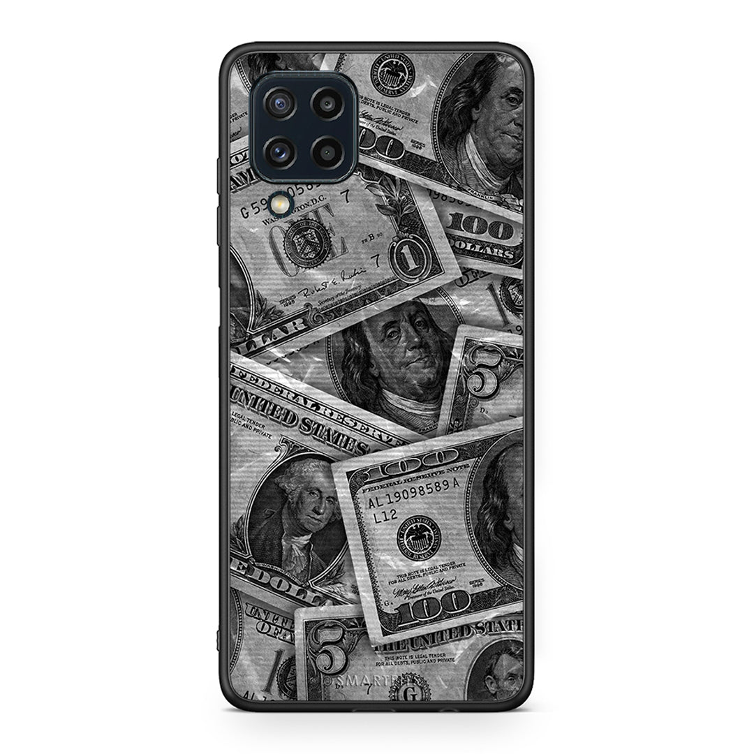 Samsung M32 4G Money Dollars θήκη από τη Smartfits με σχέδιο στο πίσω μέρος και μαύρο περίβλημα | Smartphone case with colorful back and black bezels by Smartfits