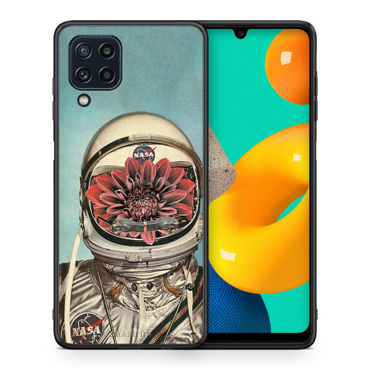 Θήκη Samsung M32 4G Nasa Bloom από τη Smartfits με σχέδιο στο πίσω μέρος και μαύρο περίβλημα | Samsung M32 4G Nasa Bloom case with colorful back and black bezels