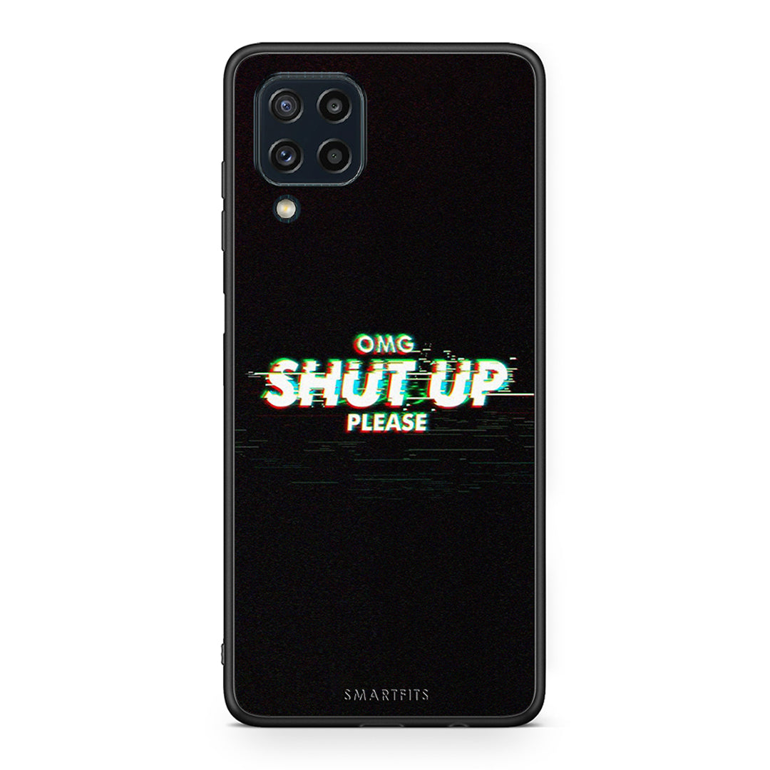 Samsung M32 4G OMG ShutUp θήκη από τη Smartfits με σχέδιο στο πίσω μέρος και μαύρο περίβλημα | Smartphone case with colorful back and black bezels by Smartfits