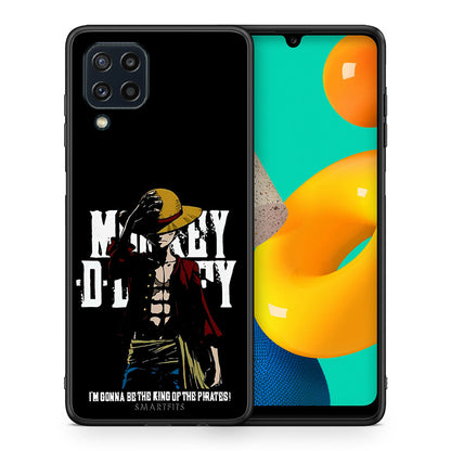 Θήκη Samsung M32 4G Pirate King από τη Smartfits με σχέδιο στο πίσω μέρος και μαύρο περίβλημα | Samsung M32 4G Pirate King case with colorful back and black bezels