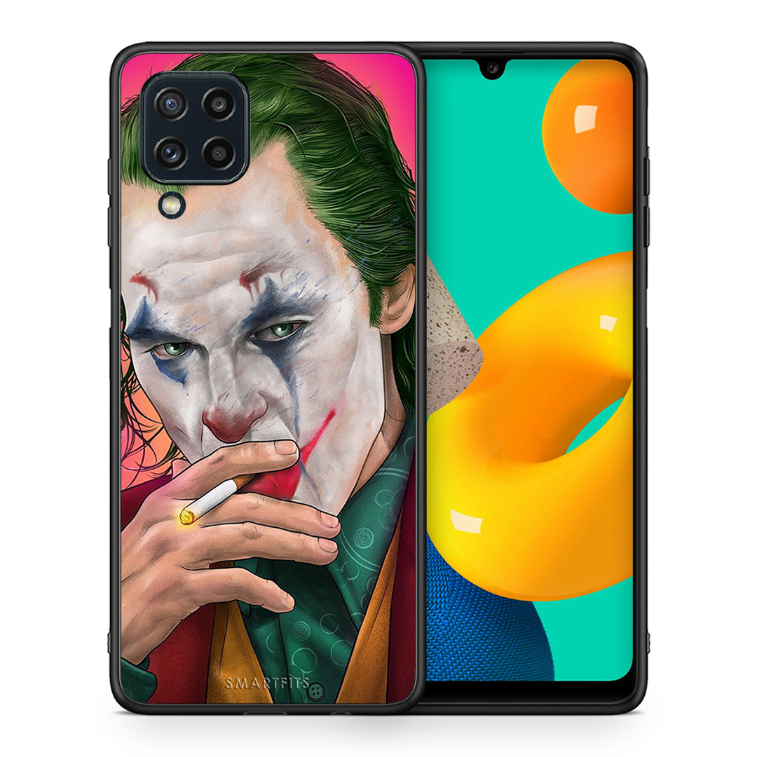 Θήκη Samsung M32 4G JokesOnU PopArt από τη Smartfits με σχέδιο στο πίσω μέρος και μαύρο περίβλημα | Samsung M32 4G JokesOnU PopArt case with colorful back and black bezels