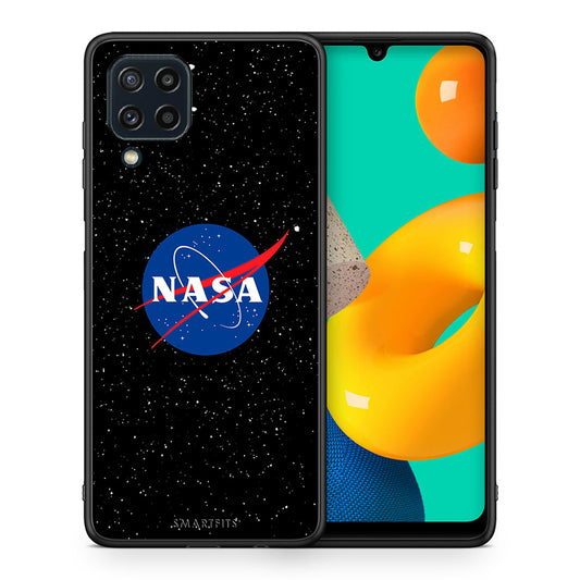 Θήκη Samsung M32 4G NASA PopArt από τη Smartfits με σχέδιο στο πίσω μέρος και μαύρο περίβλημα | Samsung M32 4G NASA PopArt case with colorful back and black bezels