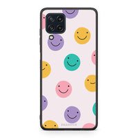 Thumbnail for Samsung M32 4G Smiley Faces θήκη από τη Smartfits με σχέδιο στο πίσω μέρος και μαύρο περίβλημα | Smartphone case with colorful back and black bezels by Smartfits