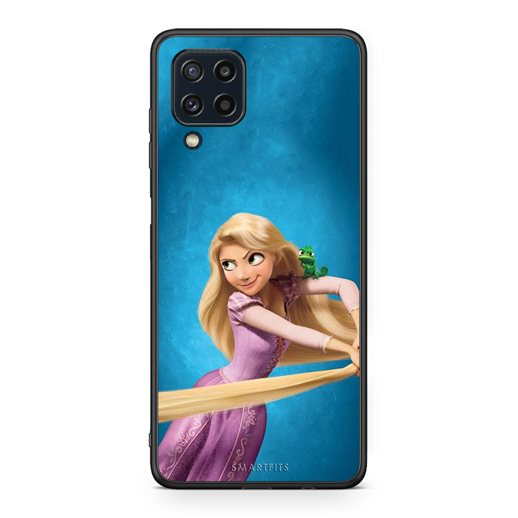 Samsung M32 4G Tangled 2 Θήκη Αγίου Βαλεντίνου από τη Smartfits με σχέδιο στο πίσω μέρος και μαύρο περίβλημα | Smartphone case with colorful back and black bezels by Smartfits