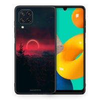 Thumbnail for Θήκη Samsung M32 4G Sunset Tropic από τη Smartfits με σχέδιο στο πίσω μέρος και μαύρο περίβλημα | Samsung M32 4G Sunset Tropic case with colorful back and black bezels
