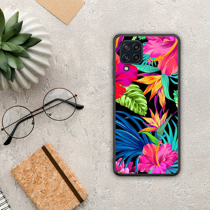 Tropical Flowers - Samsung Galaxy M32 4G / M22 θήκη
