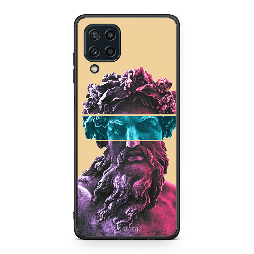 Samsung M32 4G Zeus Art Θήκη Αγίου Βαλεντίνου από τη Smartfits με σχέδιο στο πίσω μέρος και μαύρο περίβλημα | Smartphone case with colorful back and black bezels by Smartfits