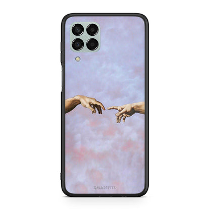 Samsung M33 Adam Hand θήκη από τη Smartfits με σχέδιο στο πίσω μέρος και μαύρο περίβλημα | Smartphone case with colorful back and black bezels by Smartfits