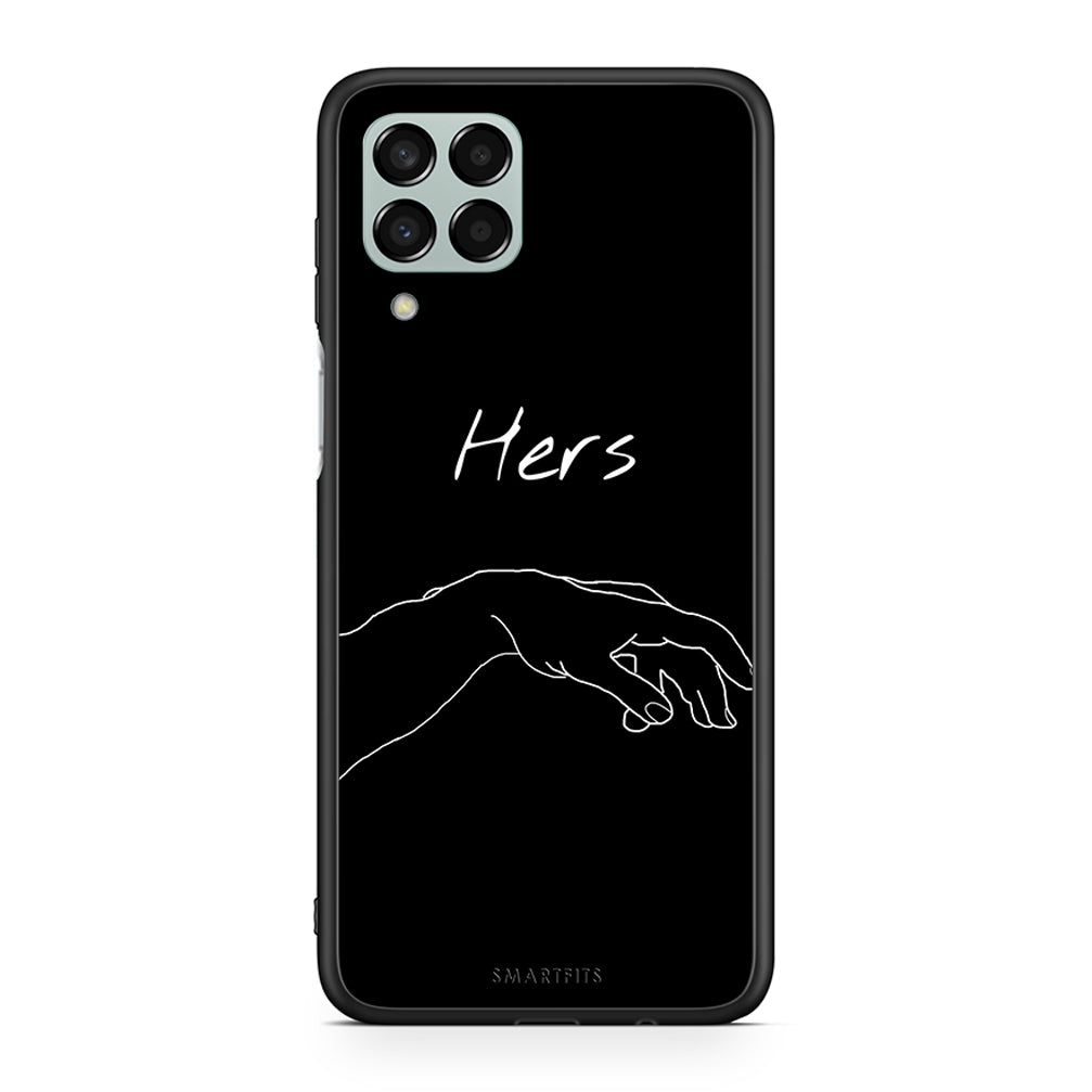 Samsung M33 Aeshetic Love 1 Θήκη Αγίου Βαλεντίνου από τη Smartfits με σχέδιο στο πίσω μέρος και μαύρο περίβλημα | Smartphone case with colorful back and black bezels by Smartfits