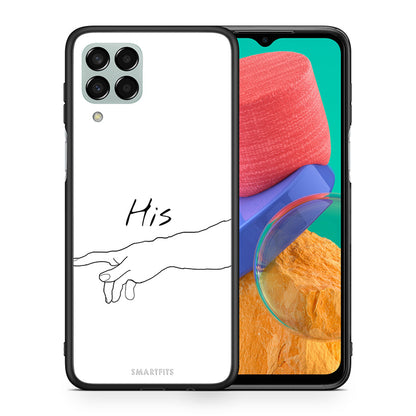 Θήκη Αγίου Βαλεντίνου Samsung M33 Aeshetic Love 2 από τη Smartfits με σχέδιο στο πίσω μέρος και μαύρο περίβλημα | Samsung M33 Aeshetic Love 2 case with colorful back and black bezels
