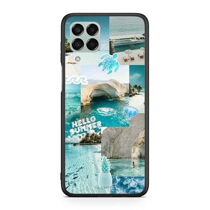Samsung M33 Aesthetic Summer Θήκη από τη Smartfits με σχέδιο στο πίσω μέρος και μαύρο περίβλημα | Smartphone case with colorful back and black bezels by Smartfits