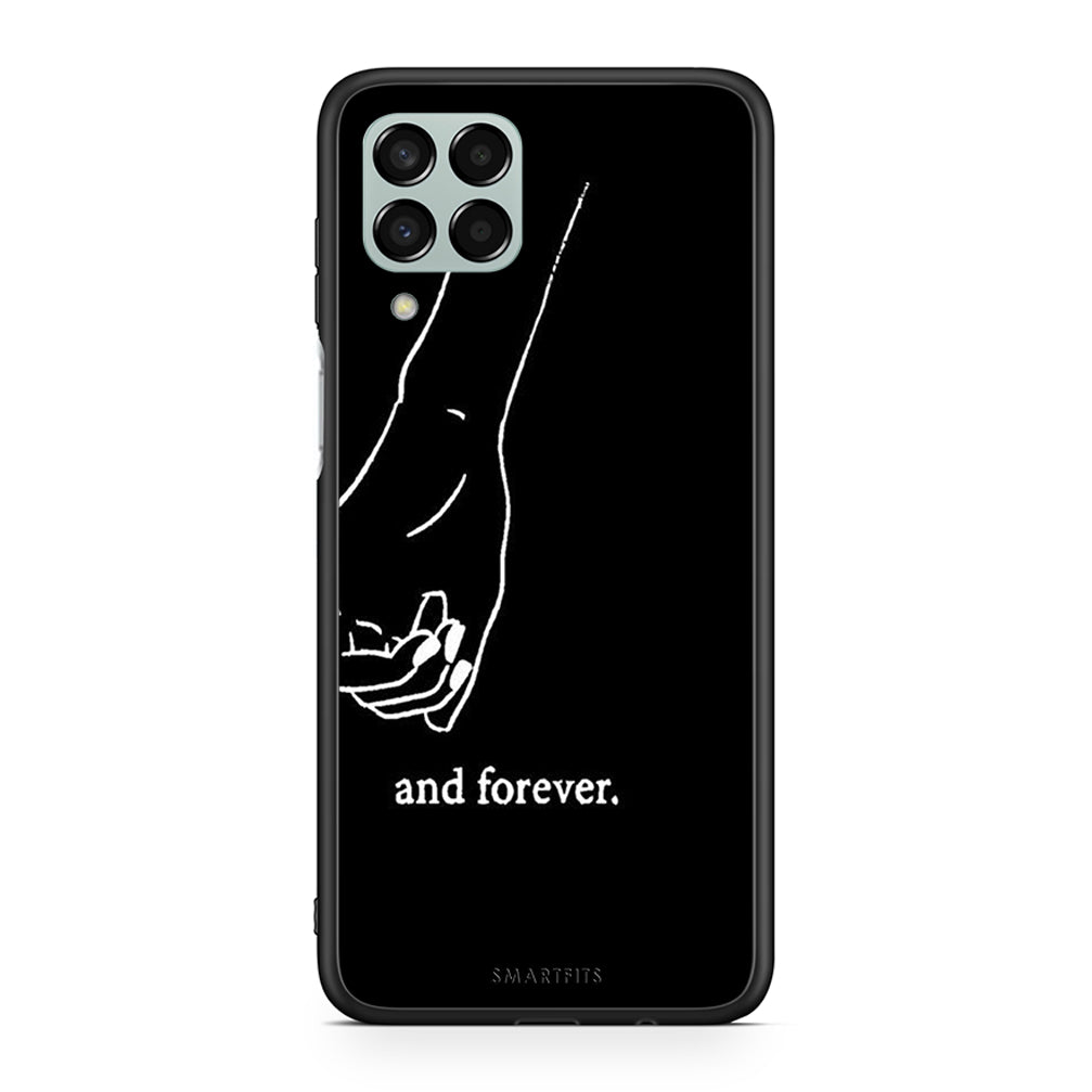 Samsung M33 Always & Forever 2 Θήκη Αγίου Βαλεντίνου από τη Smartfits με σχέδιο στο πίσω μέρος και μαύρο περίβλημα | Smartphone case with colorful back and black bezels by Smartfits