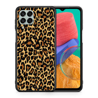 Thumbnail for Θήκη Samsung M33 Leopard Animal από τη Smartfits με σχέδιο στο πίσω μέρος και μαύρο περίβλημα | Samsung M33 Leopard Animal case with colorful back and black bezels