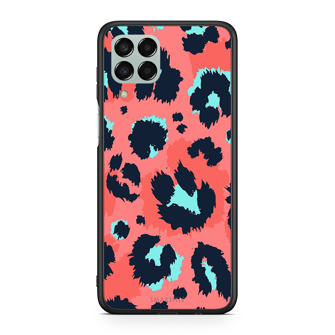 22 - Samsung M33 Pink Leopard Animal case, cover, bumper