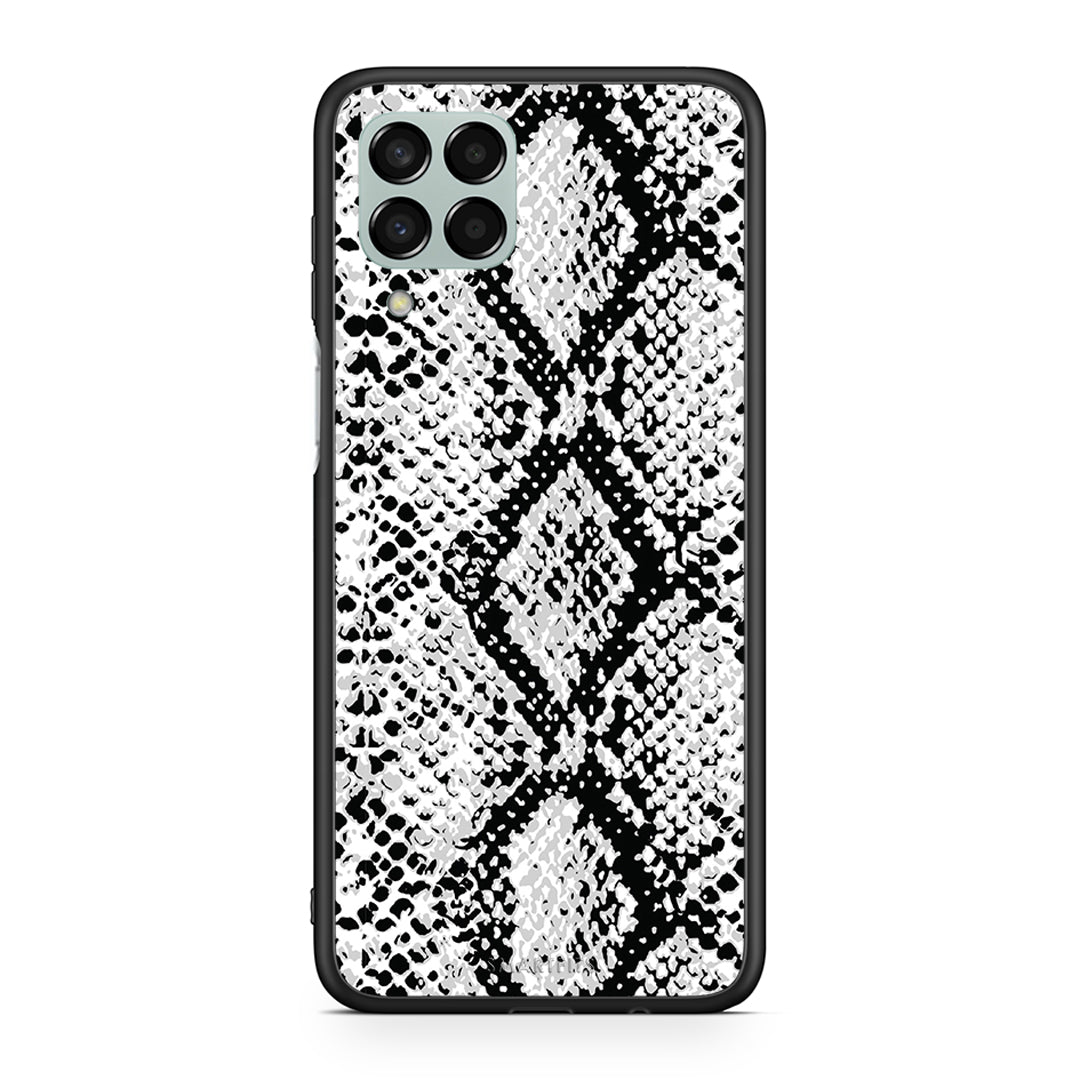 24 - Samsung M33 White Snake Animal case, cover, bumper