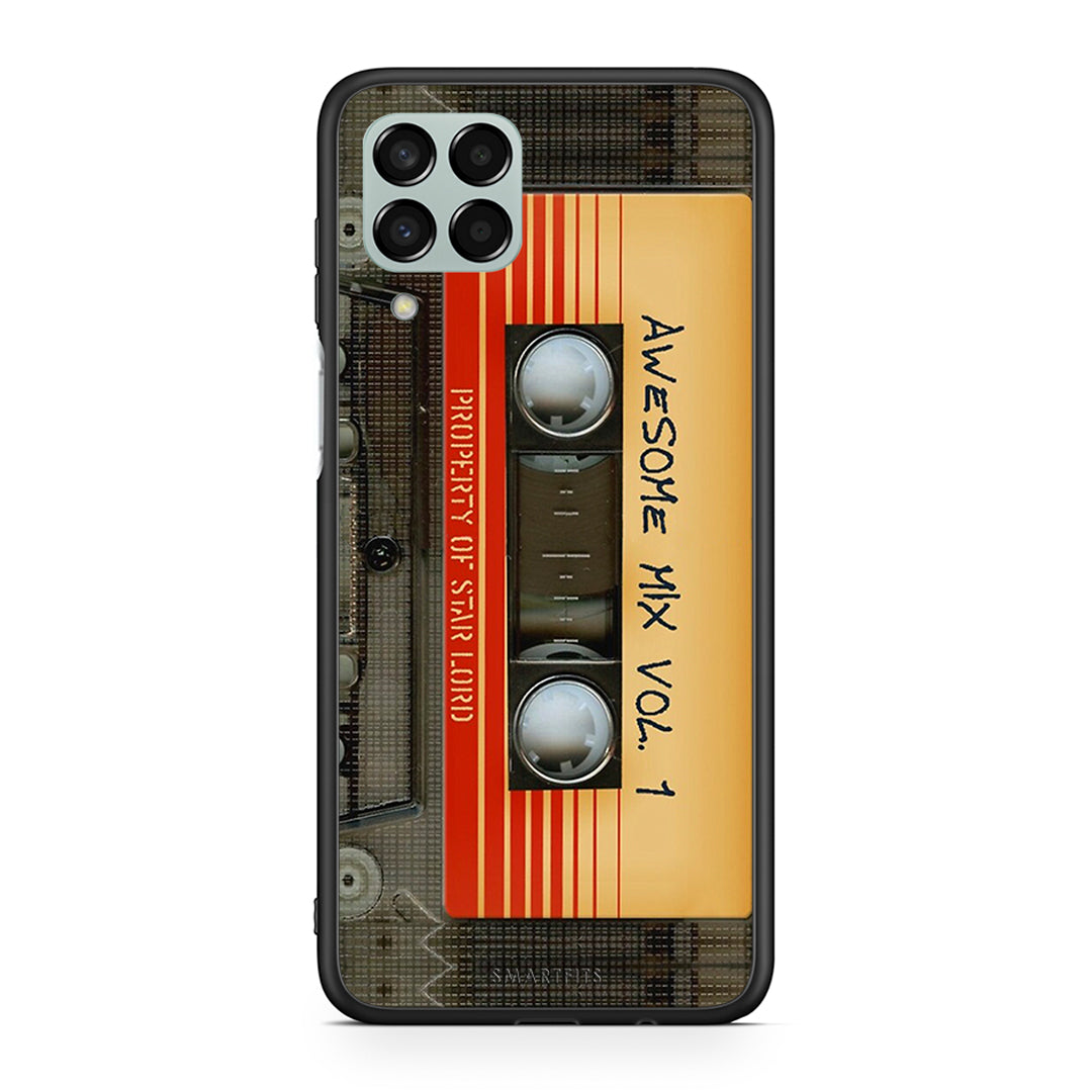 Samsung M33 Awesome Mix θήκη από τη Smartfits με σχέδιο στο πίσω μέρος και μαύρο περίβλημα | Smartphone case with colorful back and black bezels by Smartfits