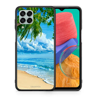 Thumbnail for Θήκη Samsung M33 Beautiful Beach από τη Smartfits με σχέδιο στο πίσω μέρος και μαύρο περίβλημα | Samsung M33 Beautiful Beach case with colorful back and black bezels