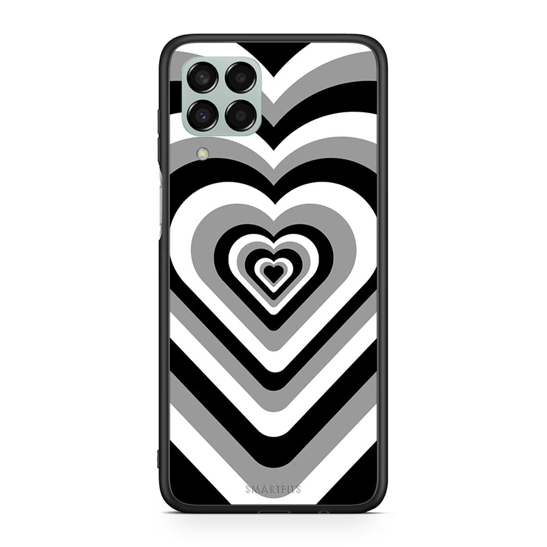 Samsung M33 Black Hearts θήκη από τη Smartfits με σχέδιο στο πίσω μέρος και μαύρο περίβλημα | Smartphone case with colorful back and black bezels by Smartfits