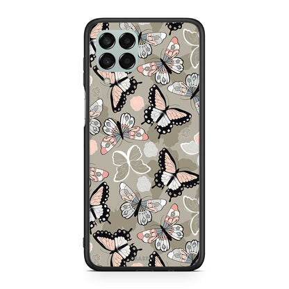 135 - Samsung M33 Butterflies Boho case, cover, bumper