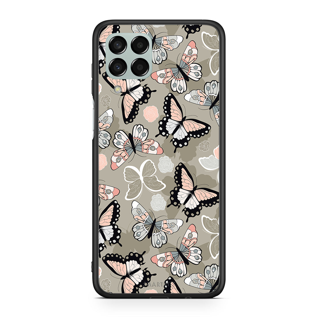 135 - Samsung M33 Butterflies Boho case, cover, bumper