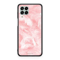 Thumbnail for 33 - Samsung M33 Pink Feather Boho case, cover, bumper