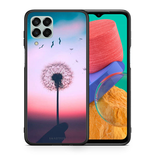 Θήκη Samsung M33 Wish Boho από τη Smartfits με σχέδιο στο πίσω μέρος και μαύρο περίβλημα | Samsung M33 Wish Boho case with colorful back and black bezels