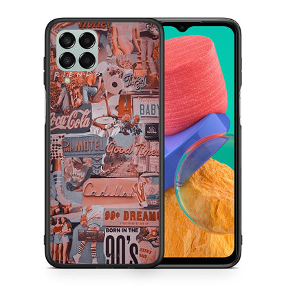 Θήκη Samsung M33 Born In 90s από τη Smartfits με σχέδιο στο πίσω μέρος και μαύρο περίβλημα | Samsung M33 Born In 90s case with colorful back and black bezels