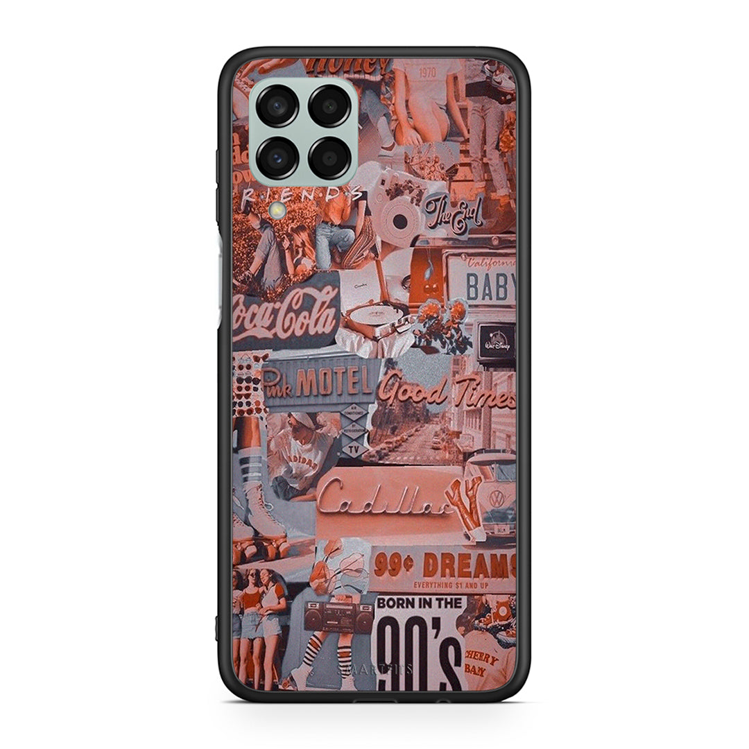 Samsung M33 Born In 90s θήκη από τη Smartfits με σχέδιο στο πίσω μέρος και μαύρο περίβλημα | Smartphone case with colorful back and black bezels by Smartfits