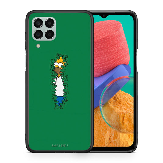 Θήκη Αγίου Βαλεντίνου Samsung M33 Bush Man από τη Smartfits με σχέδιο στο πίσω μέρος και μαύρο περίβλημα | Samsung M33 Bush Man case with colorful back and black bezels