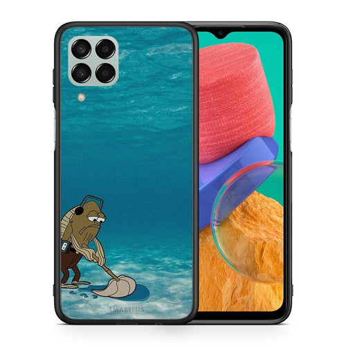 Θήκη Samsung M33 Clean The Ocean από τη Smartfits με σχέδιο στο πίσω μέρος και μαύρο περίβλημα | Samsung M33 Clean The Ocean case with colorful back and black bezels