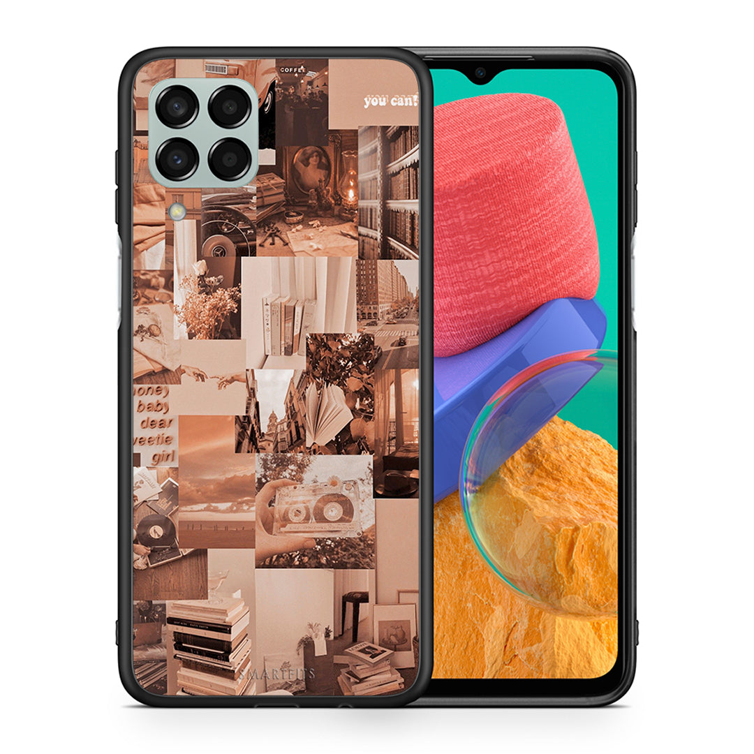 Θήκη Αγίου Βαλεντίνου Samsung M33 Collage You Can από τη Smartfits με σχέδιο στο πίσω μέρος και μαύρο περίβλημα | Samsung M33 Collage You Can case with colorful back and black bezels