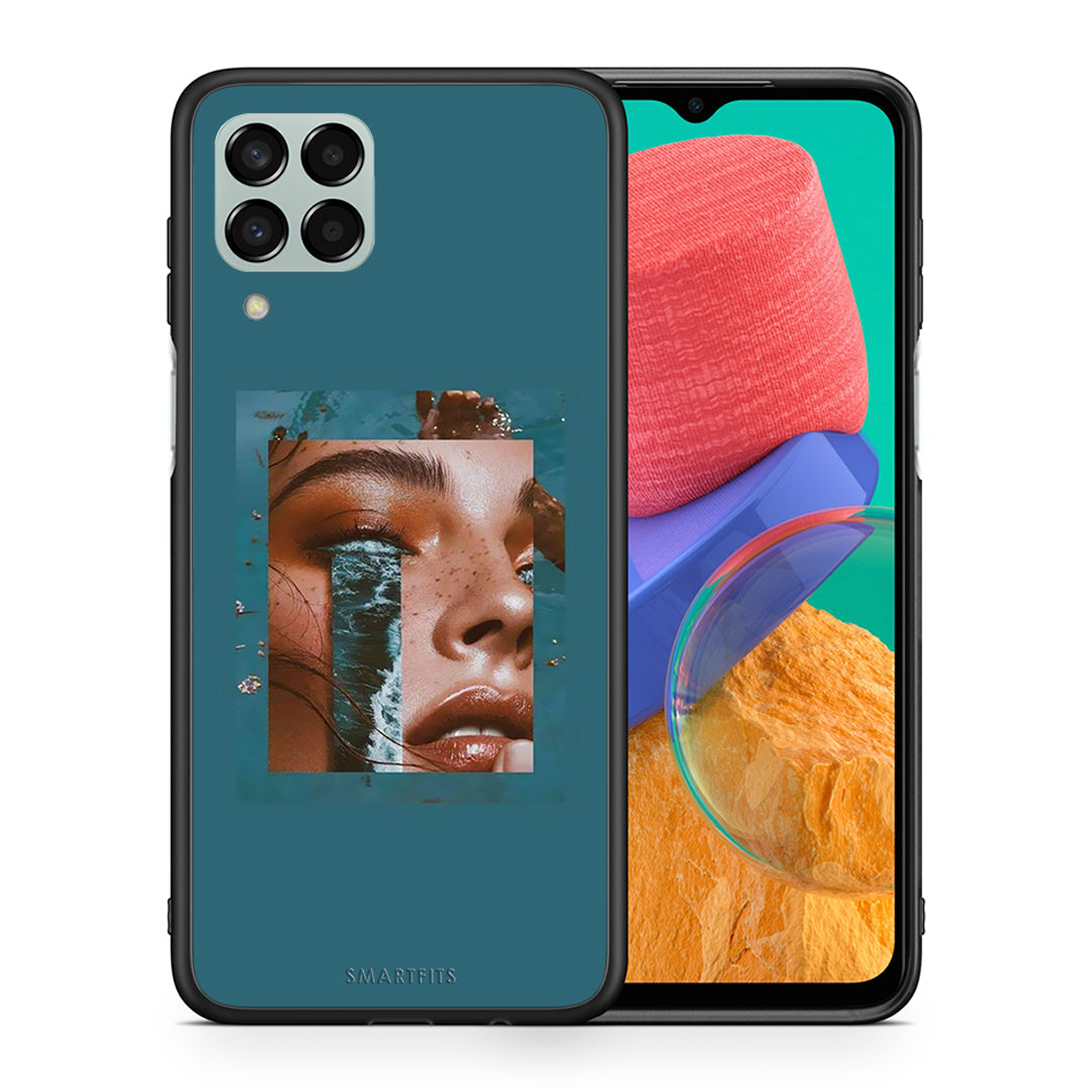 Θήκη Samsung M33 Cry An Ocean από τη Smartfits με σχέδιο στο πίσω μέρος και μαύρο περίβλημα | Samsung M33 Cry An Ocean case with colorful back and black bezels