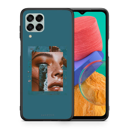 Θήκη Samsung M33 Cry An Ocean από τη Smartfits με σχέδιο στο πίσω μέρος και μαύρο περίβλημα | Samsung M33 Cry An Ocean case with colorful back and black bezels