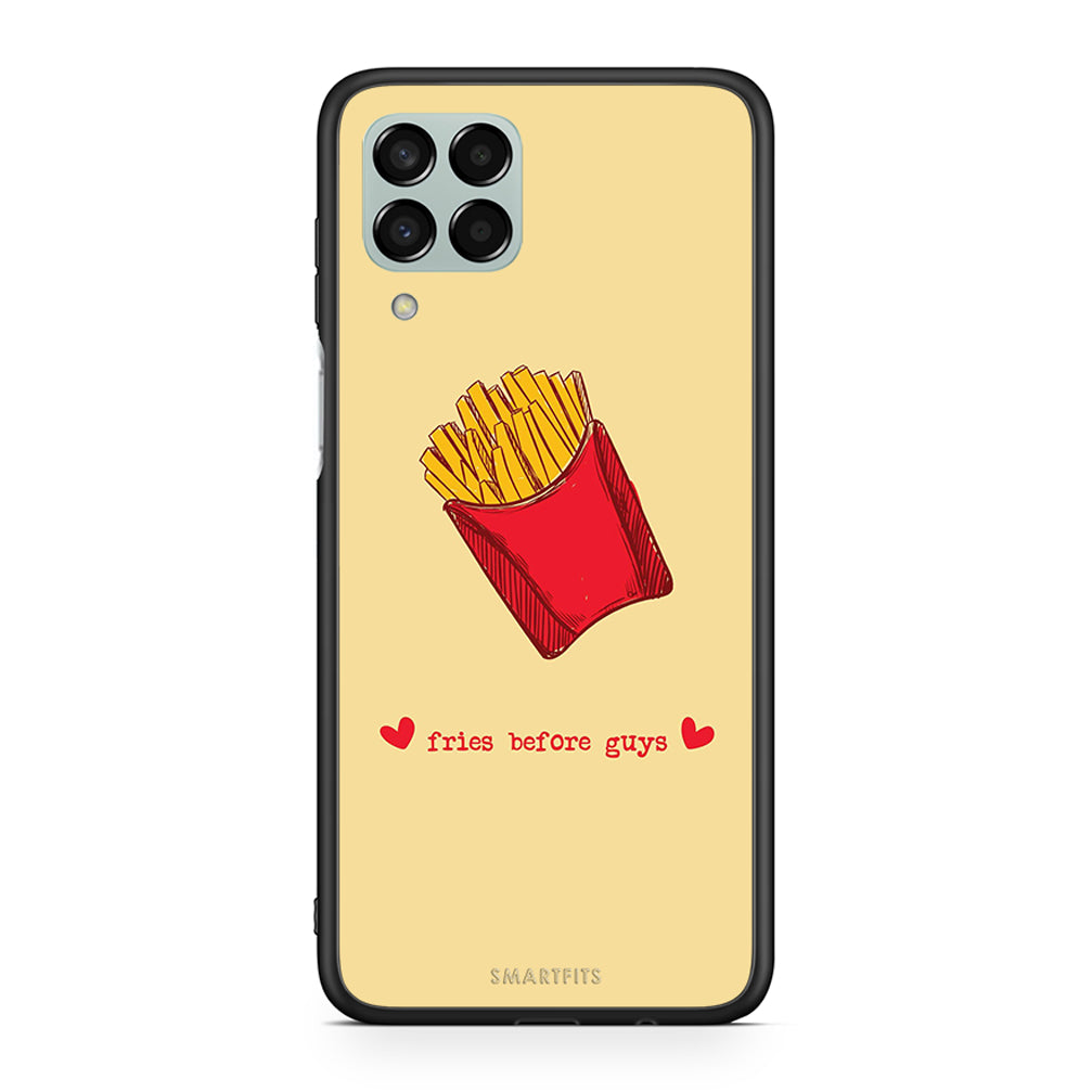 Samsung M33 Fries Before Guys Θήκη Αγίου Βαλεντίνου από τη Smartfits με σχέδιο στο πίσω μέρος και μαύρο περίβλημα | Smartphone case with colorful back and black bezels by Smartfits