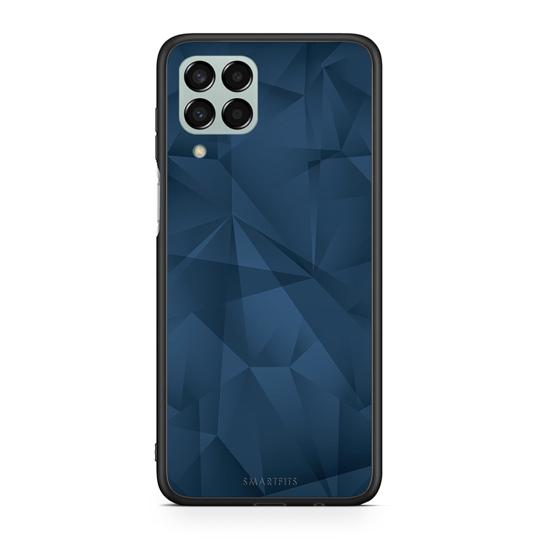 39 - Samsung M33 Blue Abstract Geometric case, cover, bumper