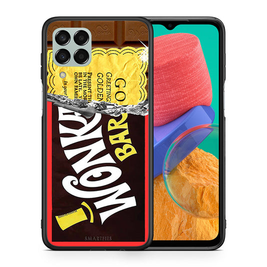 Θήκη Samsung M33 Golden Ticket από τη Smartfits με σχέδιο στο πίσω μέρος και μαύρο περίβλημα | Samsung M33 Golden Ticket case with colorful back and black bezels