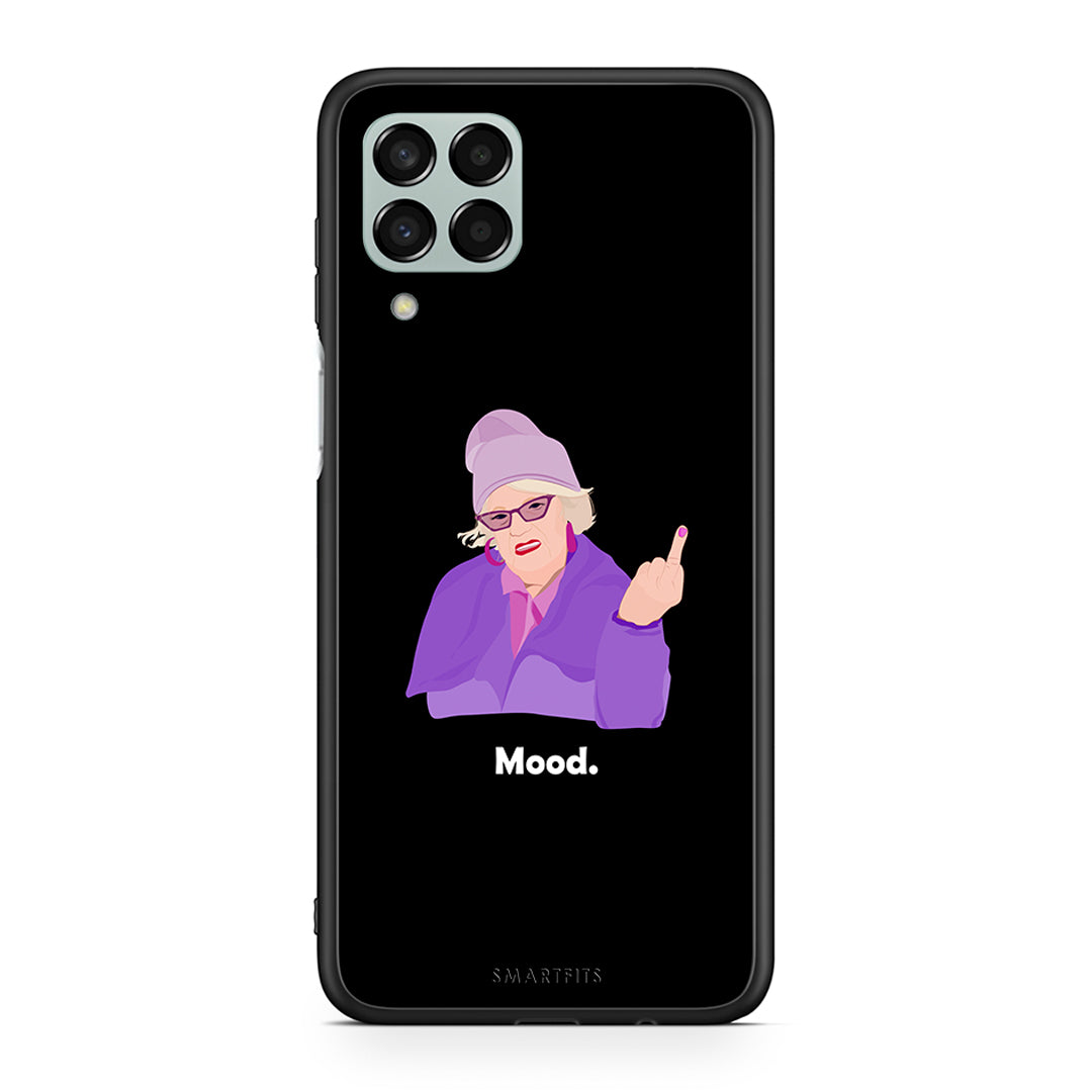 Samsung M33 Grandma Mood Black θήκη από τη Smartfits με σχέδιο στο πίσω μέρος και μαύρο περίβλημα | Smartphone case with colorful back and black bezels by Smartfits