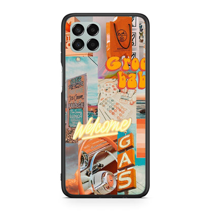 Samsung M33 Groovy Babe Θήκη Αγίου Βαλεντίνου από τη Smartfits με σχέδιο στο πίσω μέρος και μαύρο περίβλημα | Smartphone case with colorful back and black bezels by Smartfits