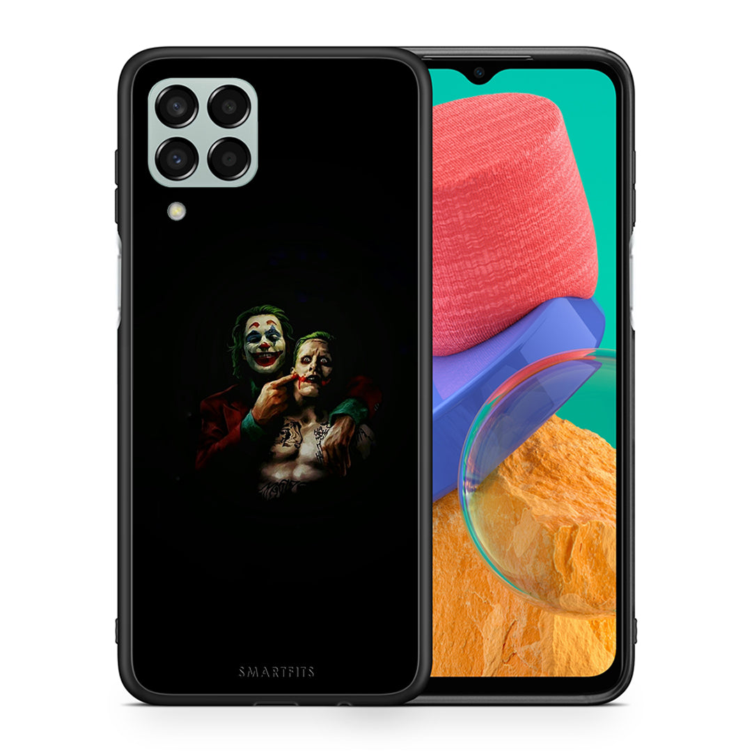 Θήκη Samsung M33 Clown Hero από τη Smartfits με σχέδιο στο πίσω μέρος και μαύρο περίβλημα | Samsung M33 Clown Hero case with colorful back and black bezels