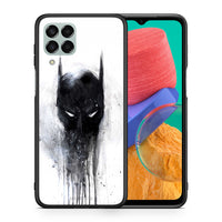 Thumbnail for Θήκη Samsung M33 Paint Bat Hero από τη Smartfits με σχέδιο στο πίσω μέρος και μαύρο περίβλημα | Samsung M33 Paint Bat Hero case with colorful back and black bezels