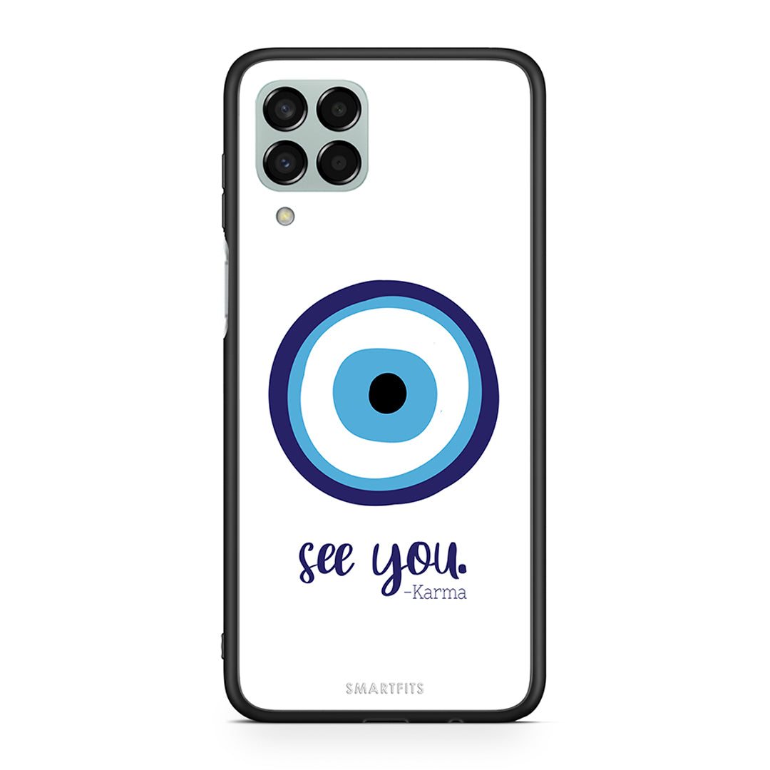 Samsung M33 Karma Says θήκη από τη Smartfits με σχέδιο στο πίσω μέρος και μαύρο περίβλημα | Smartphone case with colorful back and black bezels by Smartfits