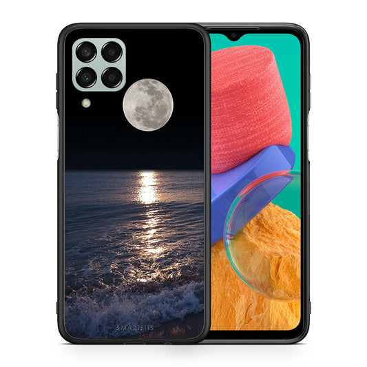 Θήκη Samsung M33 Moon Landscape από τη Smartfits με σχέδιο στο πίσω μέρος και μαύρο περίβλημα | Samsung M33 Moon Landscape case with colorful back and black bezels